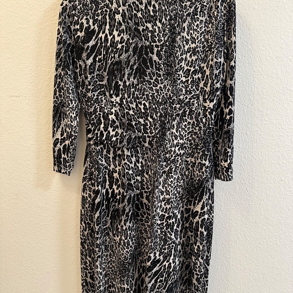 TAHARI ASL LEOPARD PRINT DRESS - 8 - Picture 4 of 5